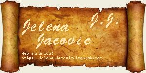 Jelena Jačović vizit kartica